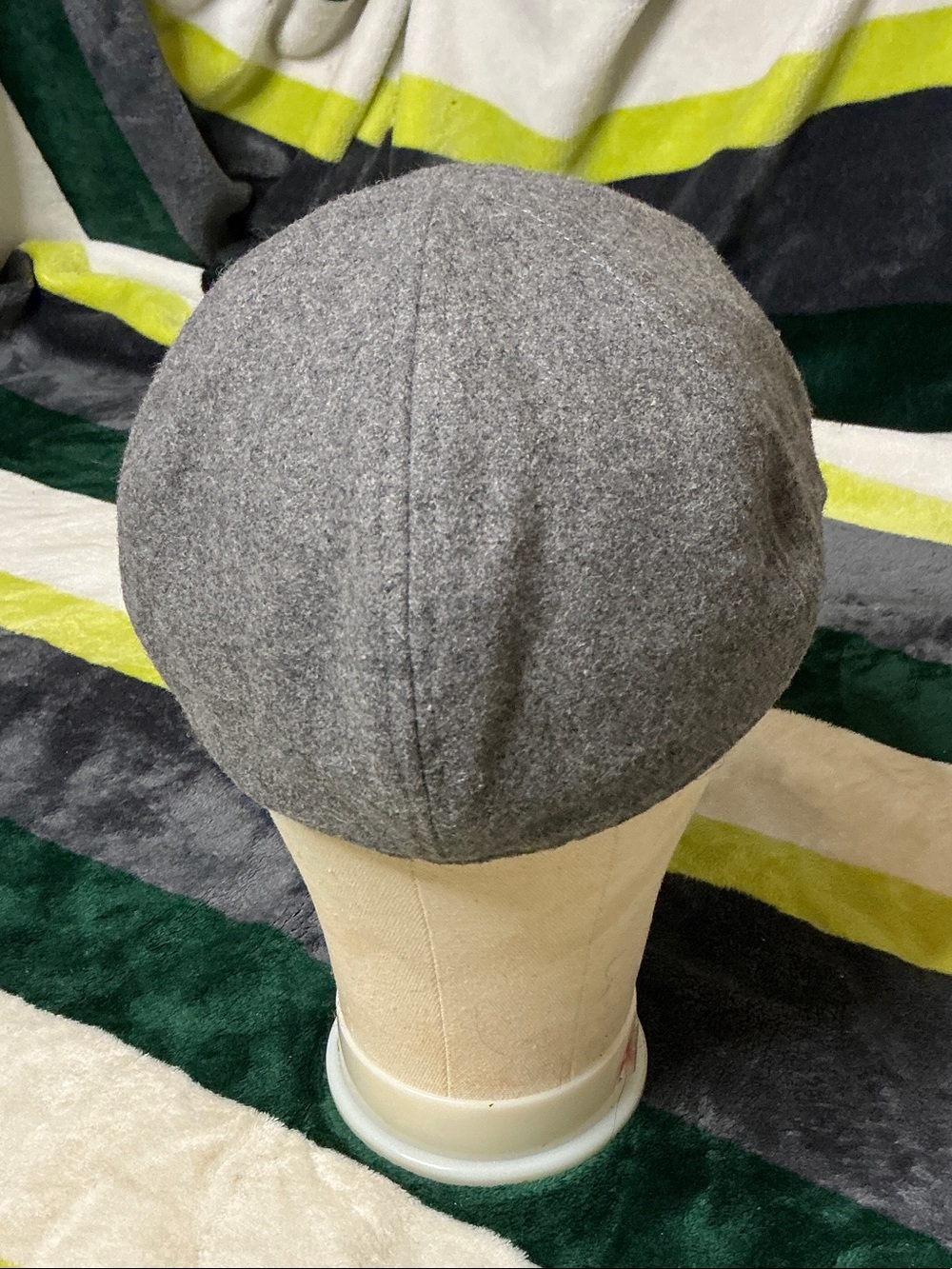 Lids Grey Wool Blend Newsboy Cap Men’s Size XL - Picture 3 of 11